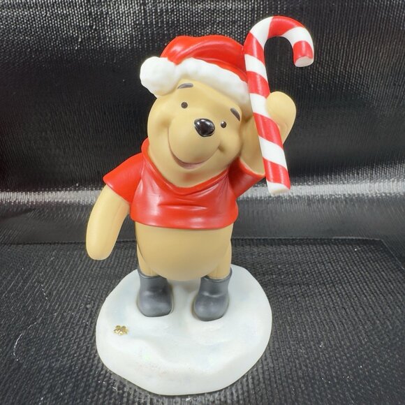 Disney Pooh Friends Figurine Wishing You the Sweetest Holiday Ever Figure VTG - Picture 1 of 11
